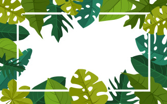 Rectangle Leaf Border - Illustration