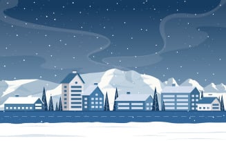 Snow Pine City - Illustration