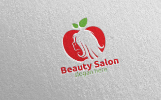 Apple Beauty Salon Logo Template