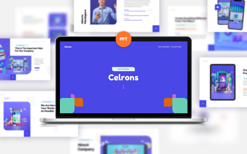 Celrons PowerPoint template PowerPoint Template