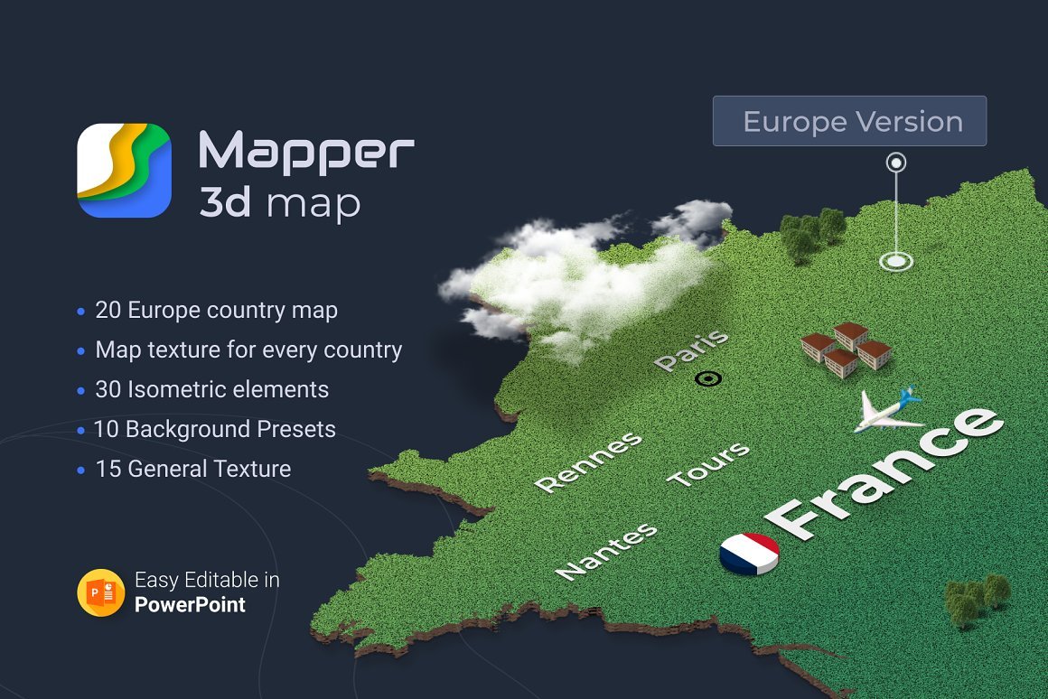 Kit Graphique #145126 Maps 3d Divers Modles Web - Logo template Preview