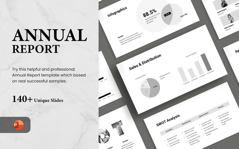 Annual Report - Smooth Animated PowerPoint template PowerPoint Template