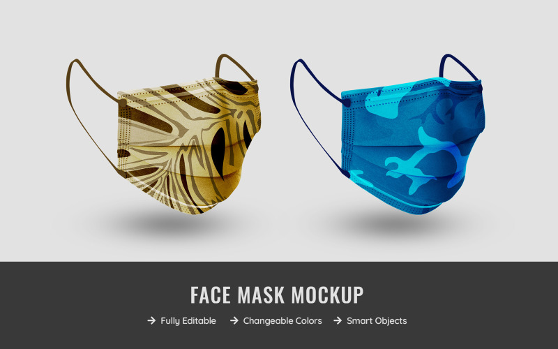 Face Mask product mockup Product Mockup