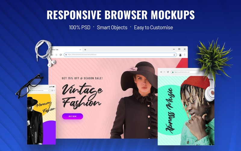 Responsive Screen product mockup Product Mockup