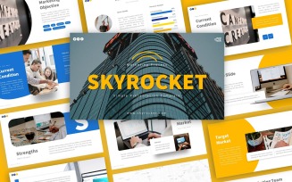 Skyrocket Marketing Presentation PowerPoint template