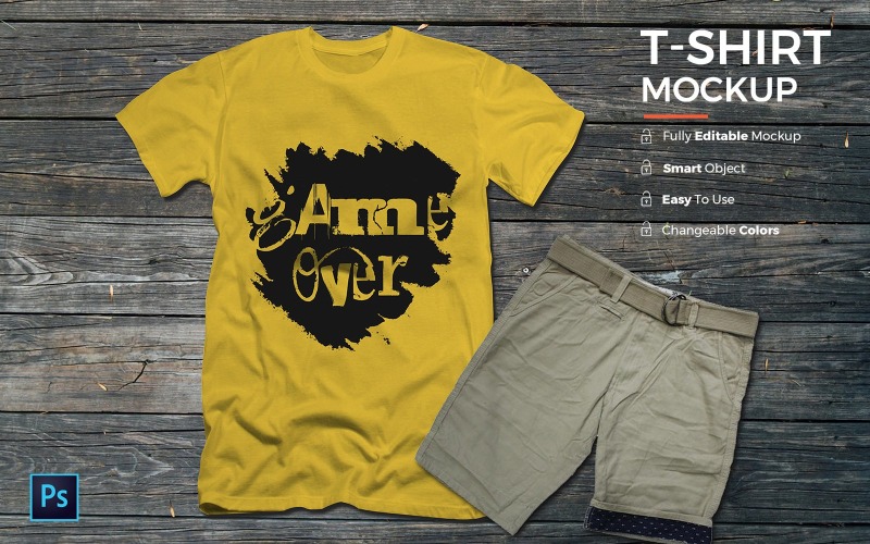 TShirt with Bag product mockup Product Mockup