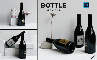 Wine Bottle product mockup