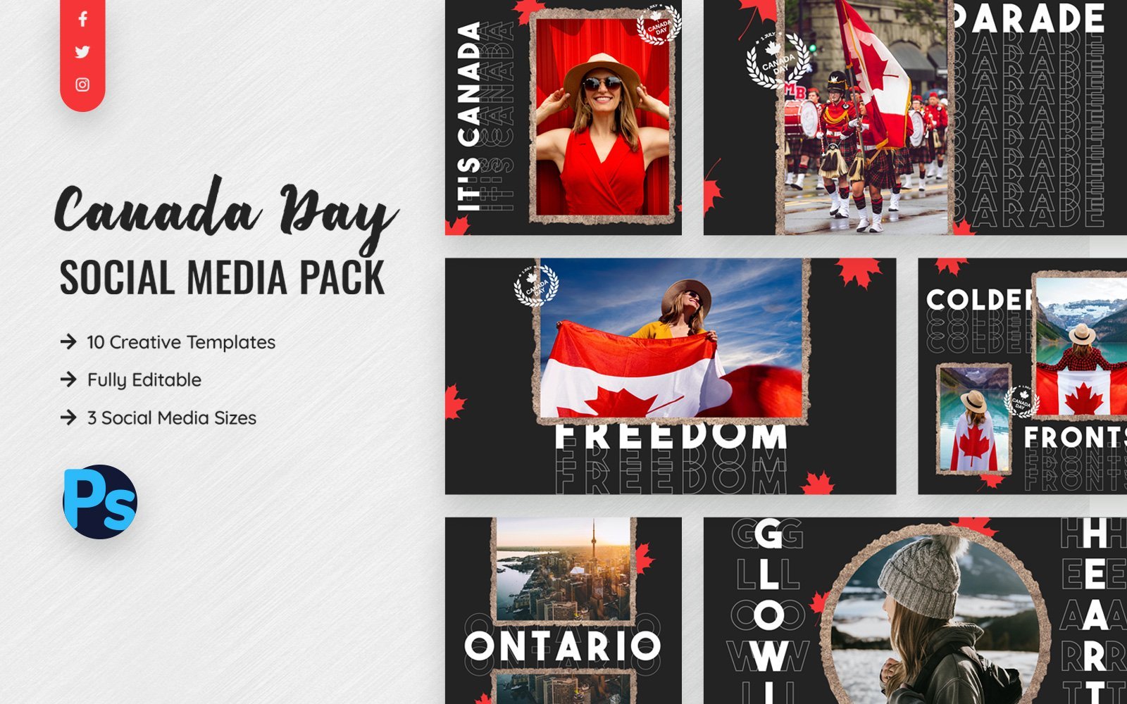 Kit Graphique #145207 Canada Day Divers Modles Web - Logo template Preview