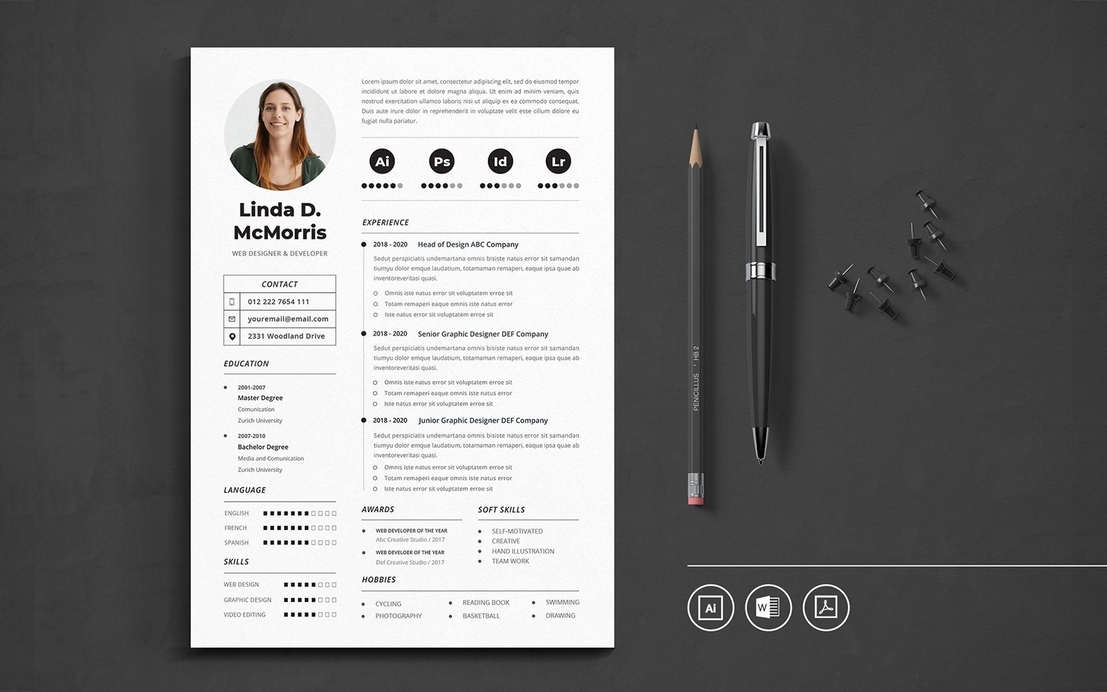 Kit Graphique #145295 Resume Cv Divers Modles Web - Logo template Preview