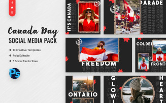 Canada Day Social Media Template