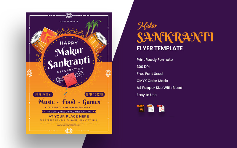 Makar Sankranti - Corporate Identity Template