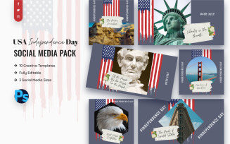 USA Independence Day Social Media Template