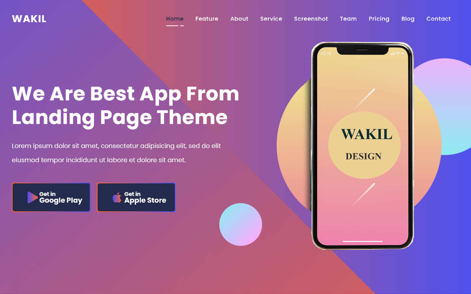 "Al-Wakil - Multpurpose App & Product" Responsive Landingspagina Template №145321
