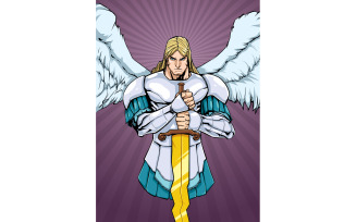 Archangel Michael Portrait 2 - Illustration