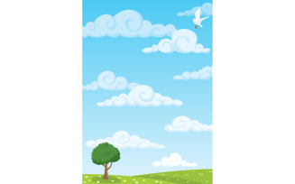 Meadow Background - Illustration