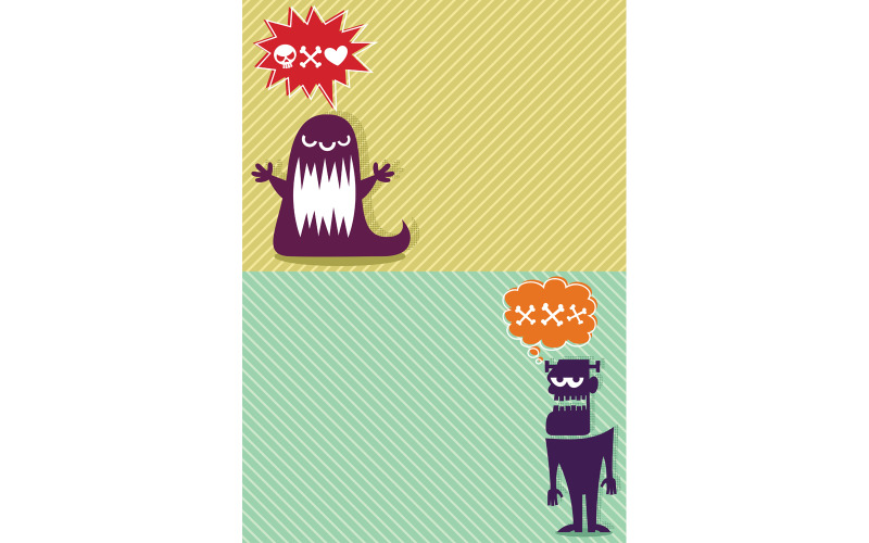 Monster Backgrounds 3 - Illustration