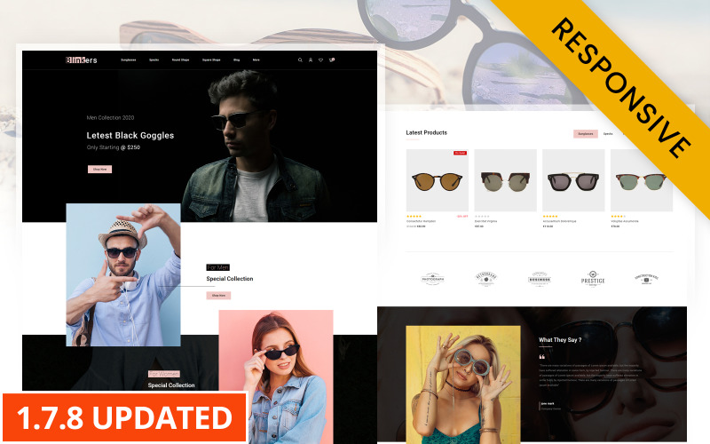 Blinkers - Goggles Store PrestaShop Theme