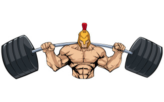 Spartan Gym Mascot - Illustration