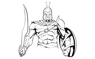 Spartan Warrior - Illustration