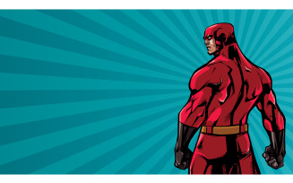 Superhero Back No Cape Ray Light - Illustration