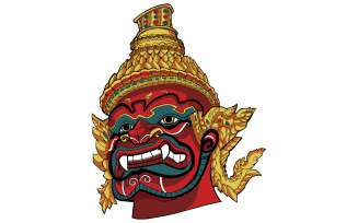 Thai Demon Red - Illustration