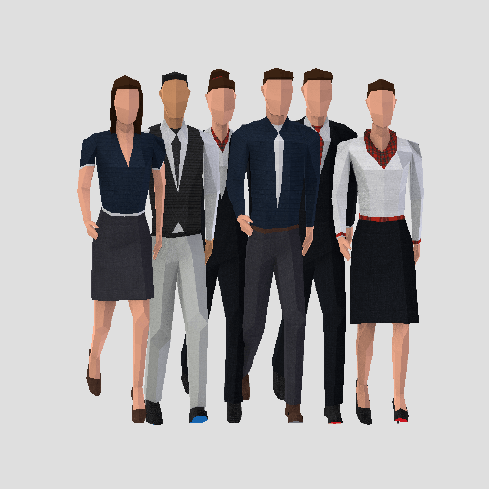 Business People 3D Model
