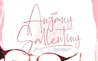 Anjany Sallentiny - Handwritten Font