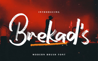 Brekad's | Modern Brush Font