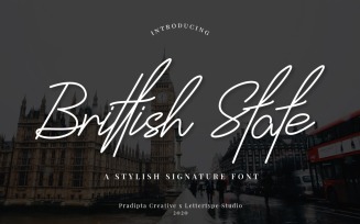 Brittish State Script Font
