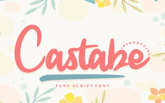 Castabe | Funy Cursive Font
