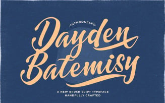 Dayden Batemisy - Brush Cursive Font
