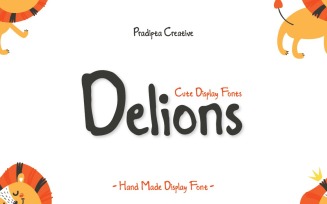 Delions - Cute Display Font