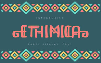 Ethimica | Fancy Display Font