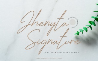 Jhenyta Signature Script Fonts