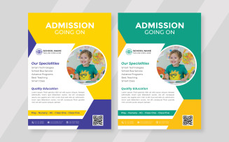 Kids Admission Flyer Design - Corporate Identity Template