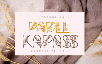 Padee Kapass | Decorative Font
