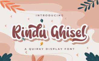Rindu Ghisel - Quirky Cursive Font