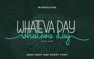 Whateva Day Font