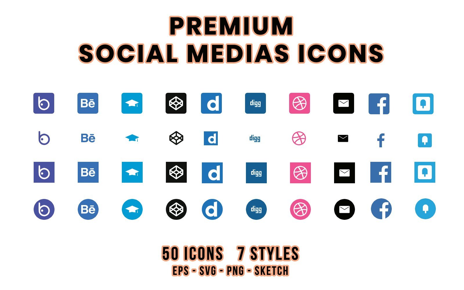 Kit Graphique #145739 Icons Social Divers Modles Web - Logo template Preview