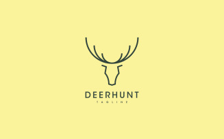 Deer Logo Template suitable for fashion, luxury brand, etc.