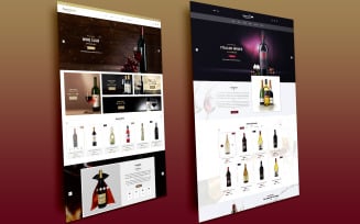 Hangover PSD For Alcohol, Tobacco, Wine Shop PSD Template