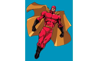 Superhero Flying 6 - Illustration