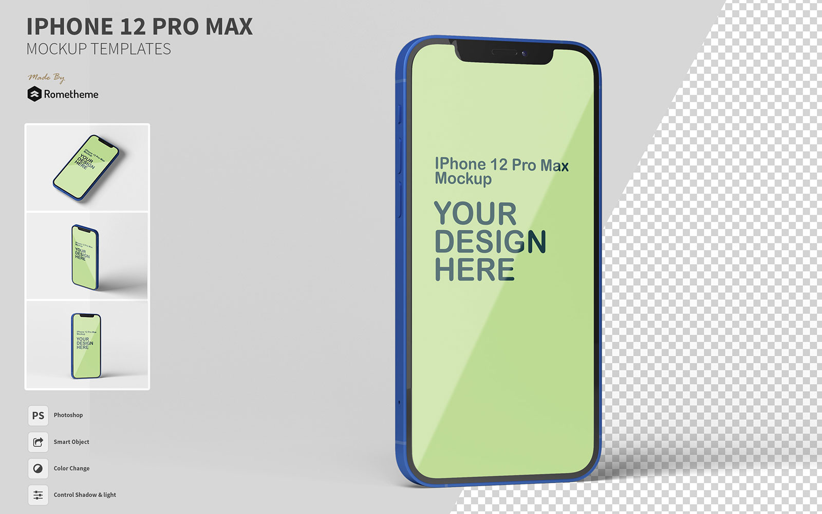 Download IPhone 12 Pro Max - FH product mockup - Мокап для продукта на тему  графика