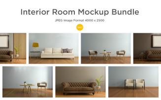 Mockup of Modern Living Room Vol-1 product mockup