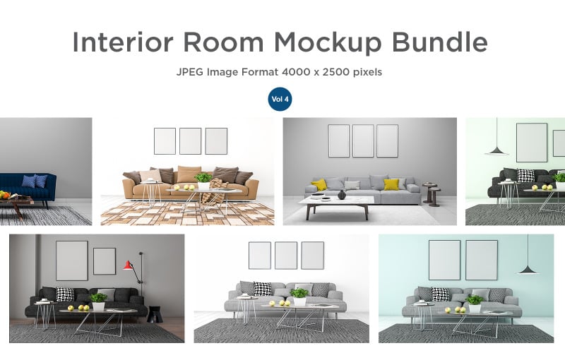 Modern Living Room Vol-4 product mockup Product Mockup