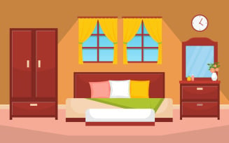Bedroom Design Interior - Illustration