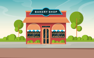 Facade Store Bakery - Illustration