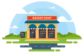 Food Store Bakery - Illustration
