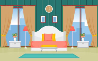 Sleeping Room Design - Illustration