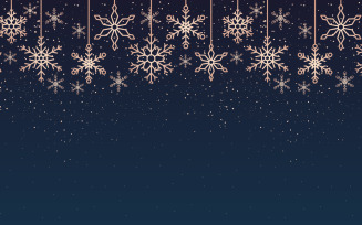 Snowflake Card Background - Illustration